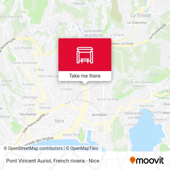 Pont Vincent Auriol map