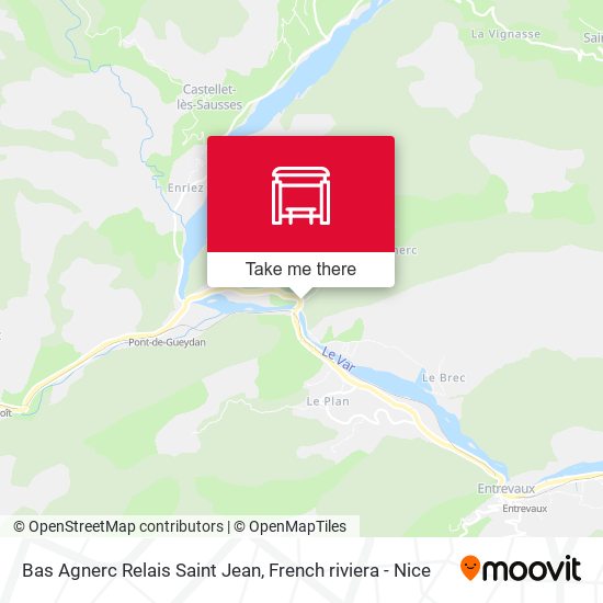 Bas Agnerc Relais Saint Jean map