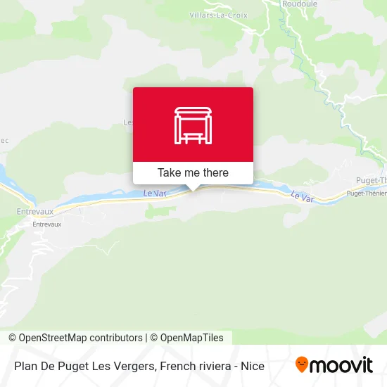 Plan De Puget Les Vergers map