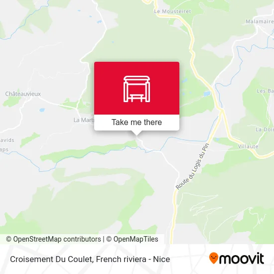 Croisement Du Coulet map