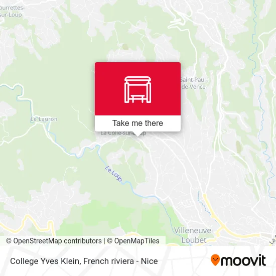 College Yves Klein map