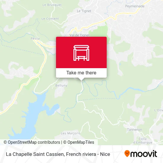 La Chapelle Saint Cassien map