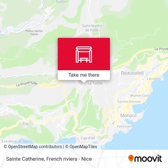 Sainte Catherine map