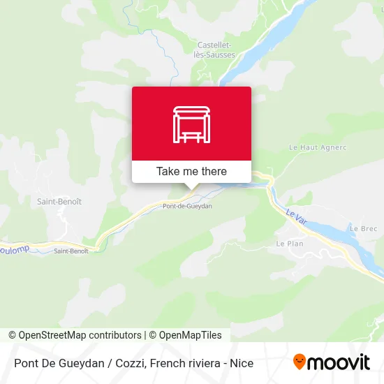 Pont De Gueydan / Cozzi map