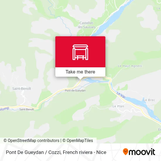 Pont De Gueydan / Cozzi map