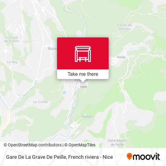 Gare De La Grave De Peille map