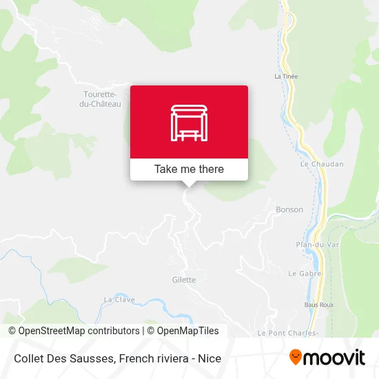 Collet Des Sausses map