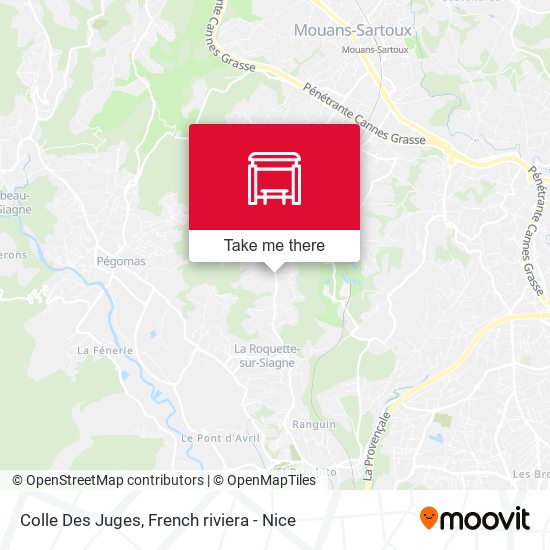 Colle Des Juges map