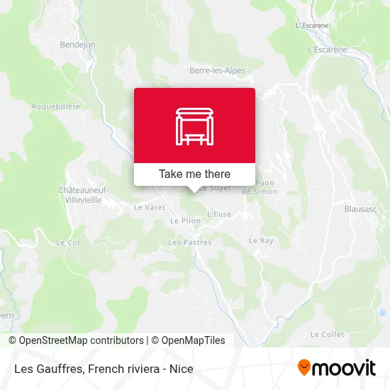 Les Gauffres map