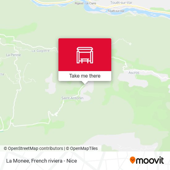 La Monee map