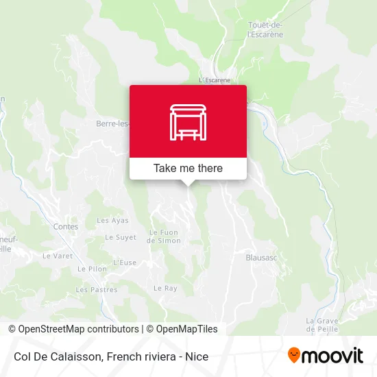 Col De Calaisson map
