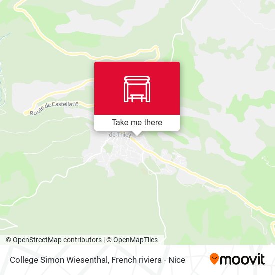 College Simon Wiesenthal map