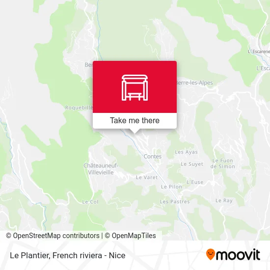 Le Plantier map