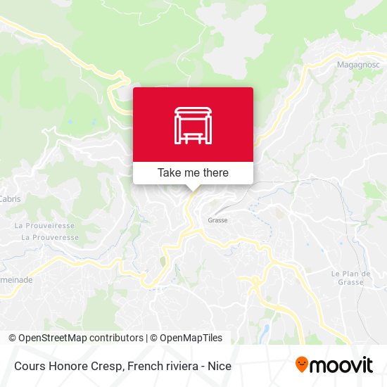 Mapa Cours Honore Cresp