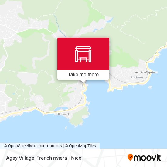 Agay Village map