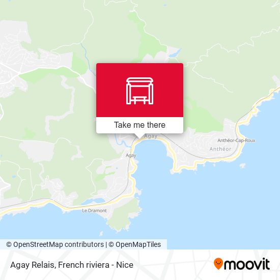 Agay Relais map