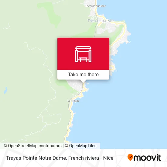 Trayas Pointe Notre Dame map