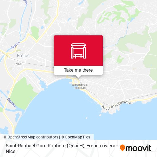 Saint-Raphaël Gare Routière (Quai H) map