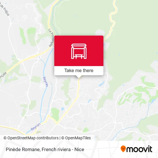 Pinède Romane map