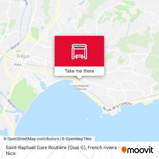 Saint-Raphaël Gare Routière (Quai G) map