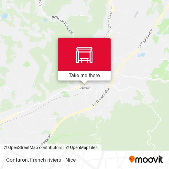 Gonfaron map