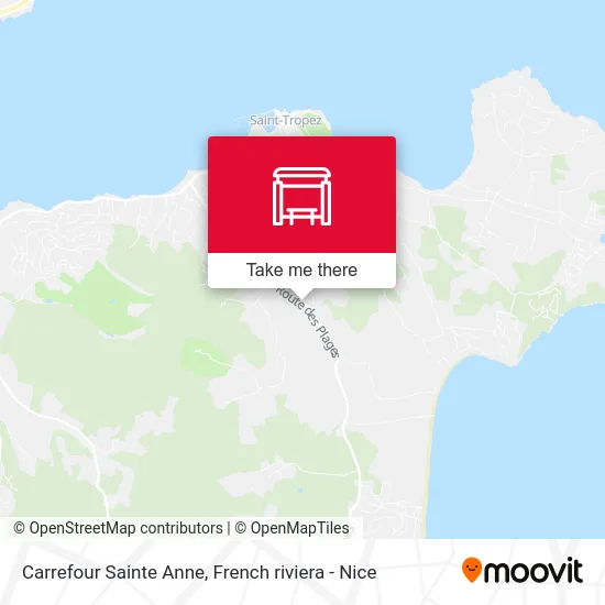 Carrefour Sainte Anne map