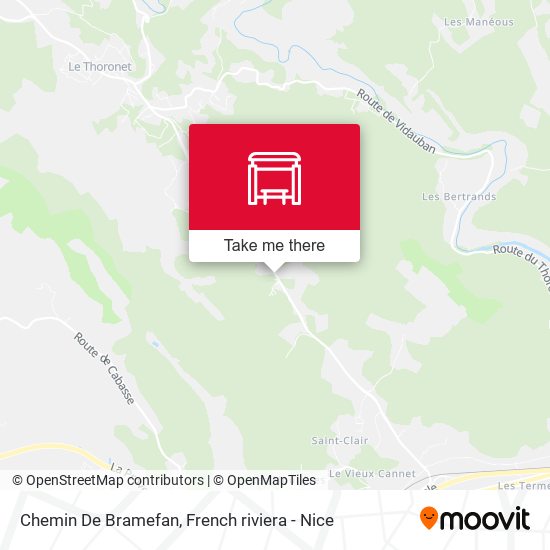 Chemin De Bramefan map