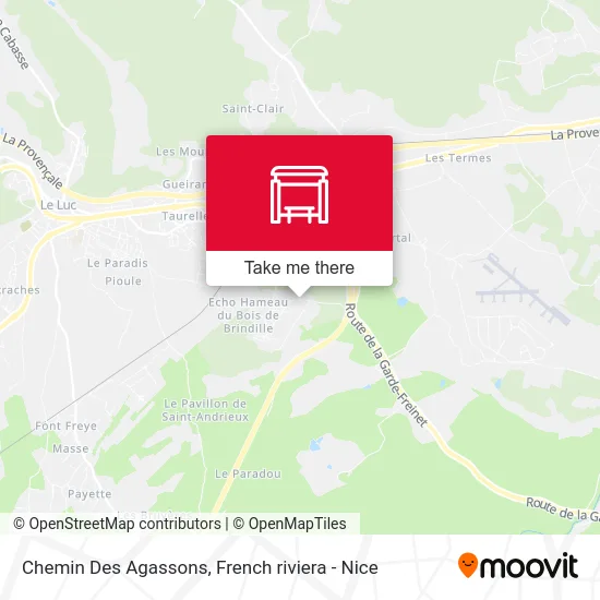 Chemin Des Agassons map