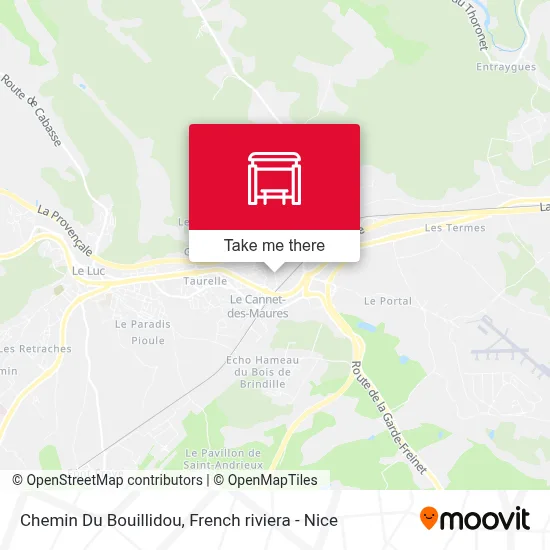 Chemin Du Bouillidou map