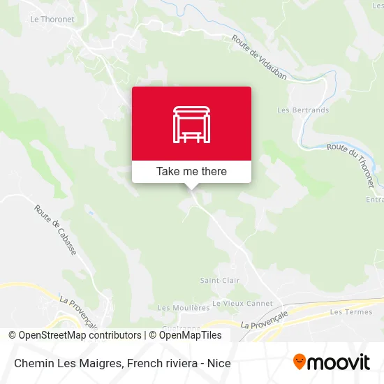 Chemin Les Maigres map