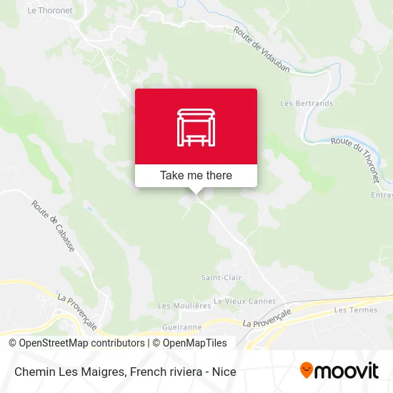 Chemin Les Maigres map