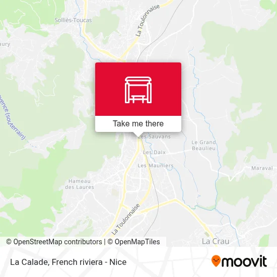 La Calade map