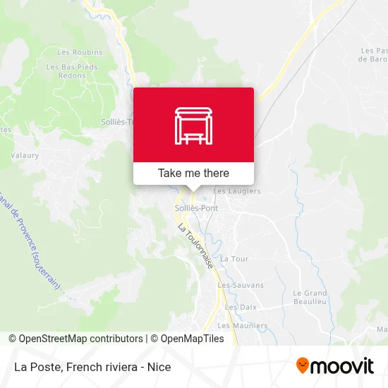 La Poste map