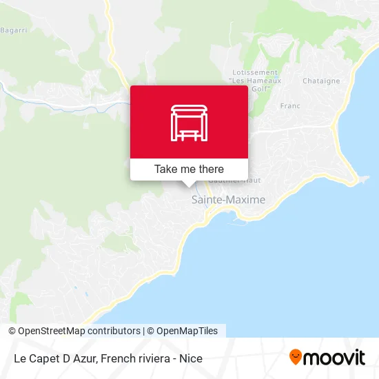 Le Capet D Azur map