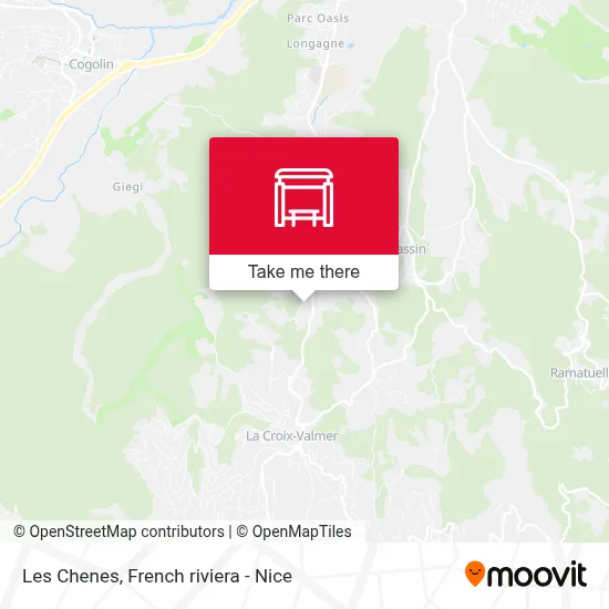 Les Chenes map