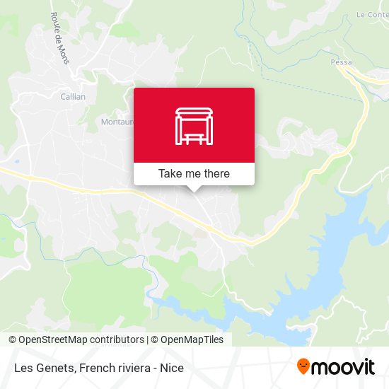 Les Genets map