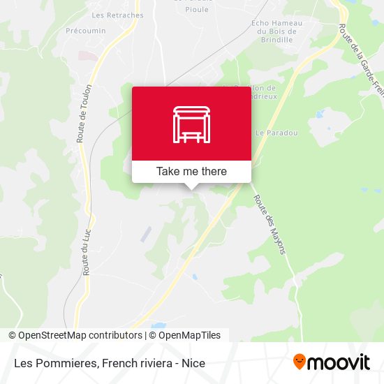 Les Pommieres map