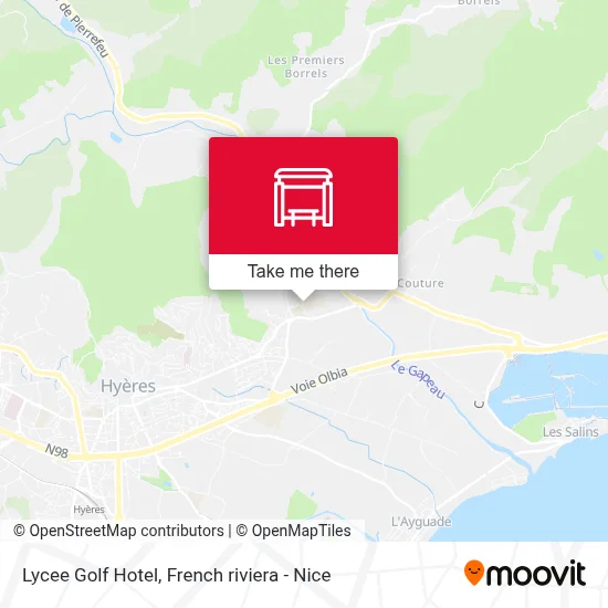 Lycee Golf Hotel map