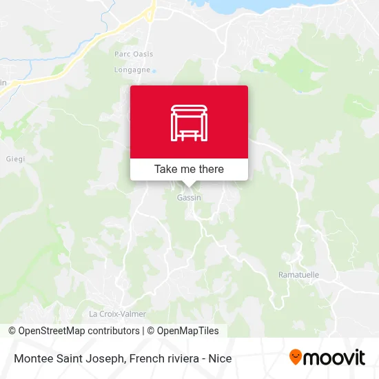 Mapa Montee Saint Joseph
