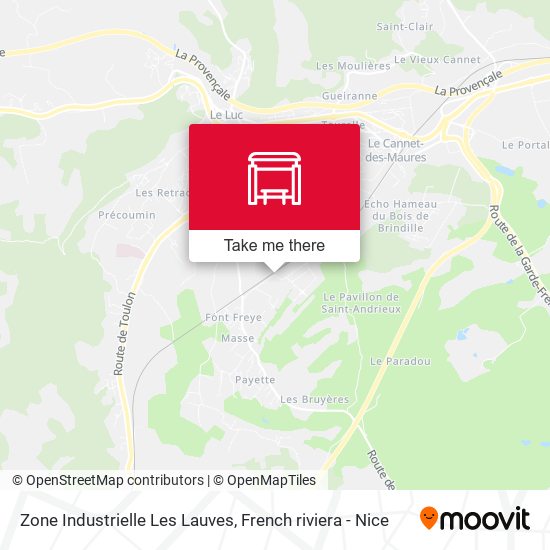 Zone Industrielle Les Lauves map