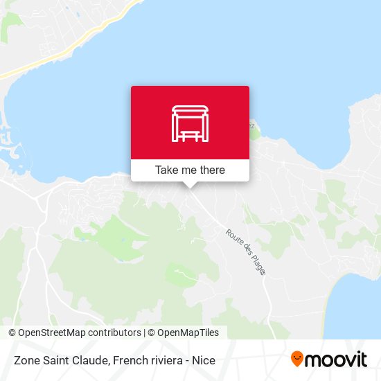 Zone Saint Claude map