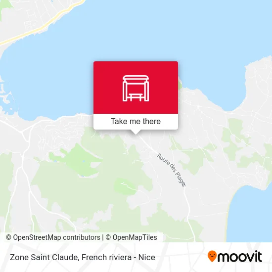 Zone Saint Claude map