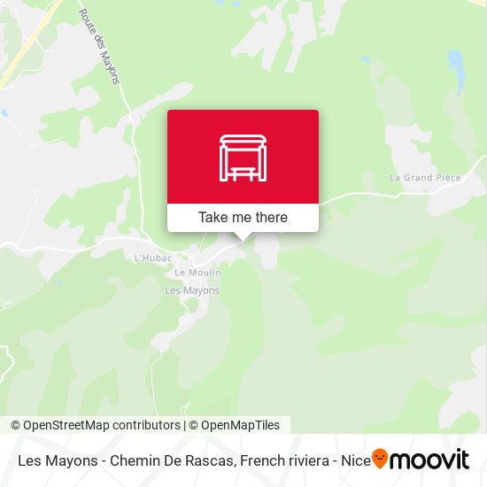 Les Mayons - Chemin De Rascas map