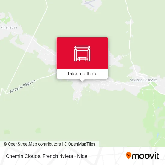Chemin Clouos map