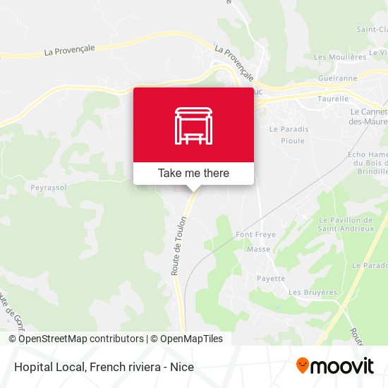 Hopital Local map