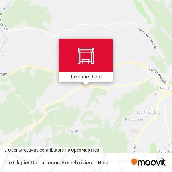 Le Clapier De La Legue map