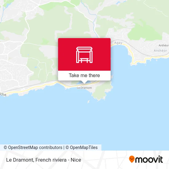 Le Dramont map