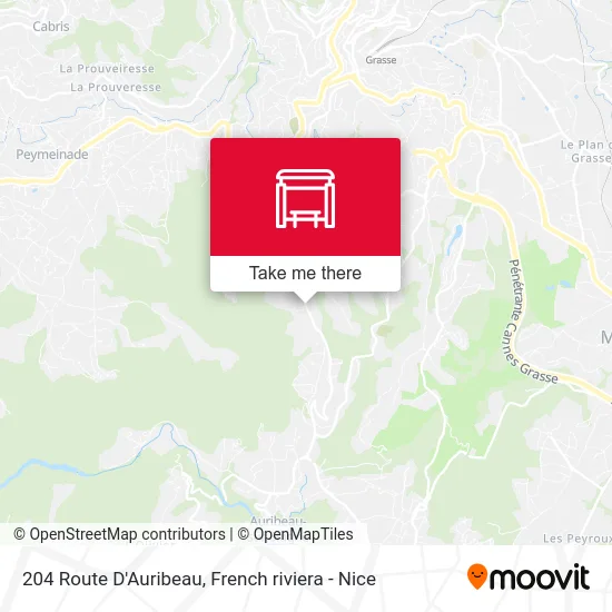 204 Route D'Auribeau map