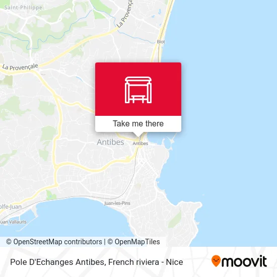 Pole D'Echanges Antibes map