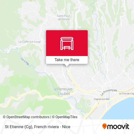 St Etienne (Cg) map